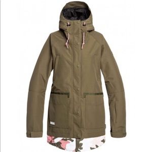 DC Olive Green Riji Ski Snowboard Jacket